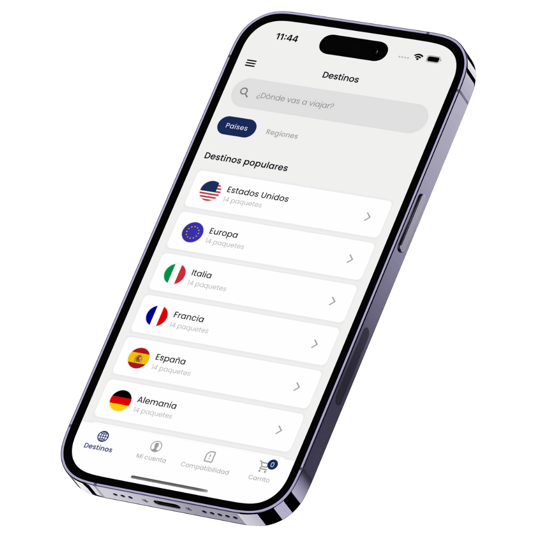 eSIM para viajes para iOS y Android