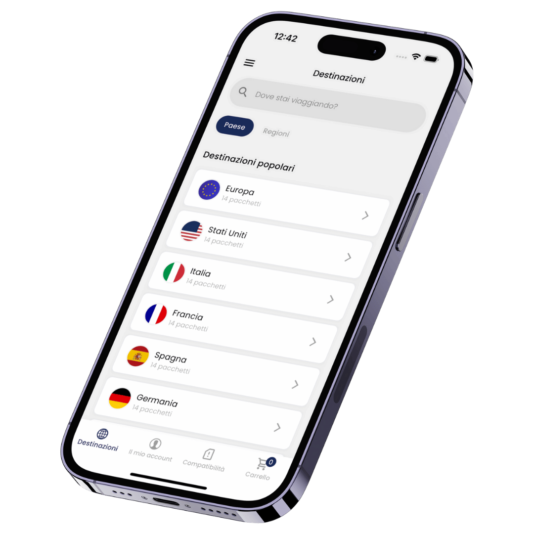 eSIM da viaggio per iOS e Android